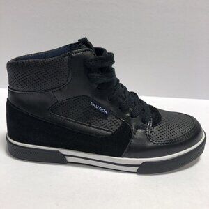 Nautica Kids’ Horizon, Black Lace-Up Sneakers, Boys’ Size 3.